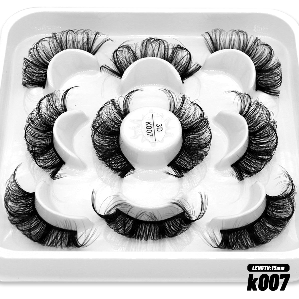 DD Curl Lashes 10 pairs Russian Strip Lashes 3D Mink Eyelashes Natural Long Reusable Fluffy eyelashes