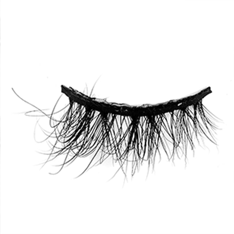 Soft Mink Eyelashes 3D Curl Winged End Eye Elongated Fake Lashes Thick Handmade Natural False Eyelash Messy Cross Lash