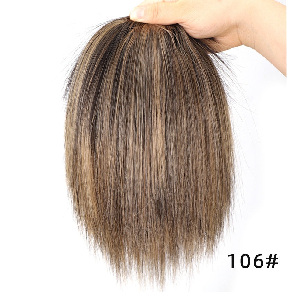 Synthetic Hair Bun Extensions Messy Straight Hair Band Elastic Chignon Scrunchy Wrap Updo False Hair Pieces For Women Hair