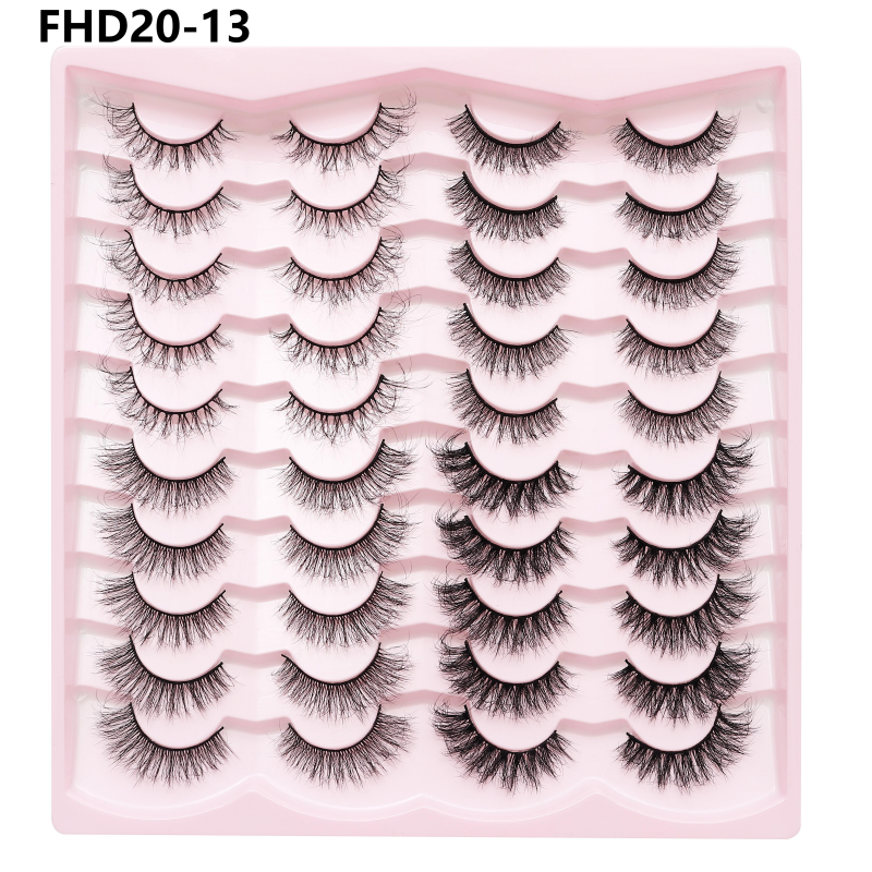 Russian Lash Strip Wispy Mink Lash Individual Eyelash Natural Eyelashes Fluffy Nagaraku False Eyelashes