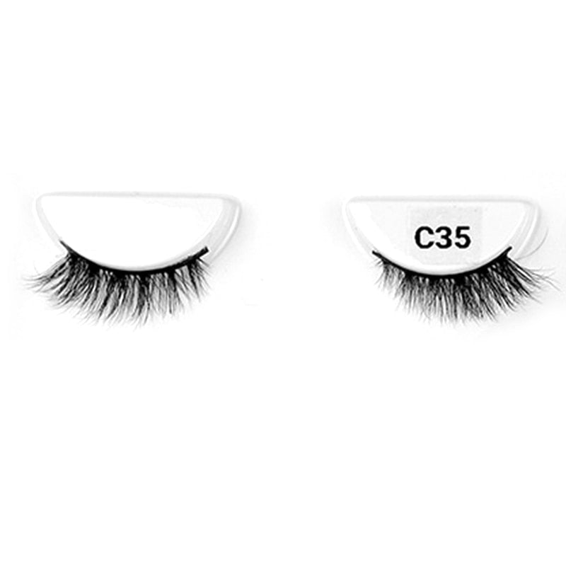 Soft Mink Eyelashes 3D Curl Winged End Eye Elongated Fake Lashes Thick Handmade Natural False Eyelash Messy Cross Lash