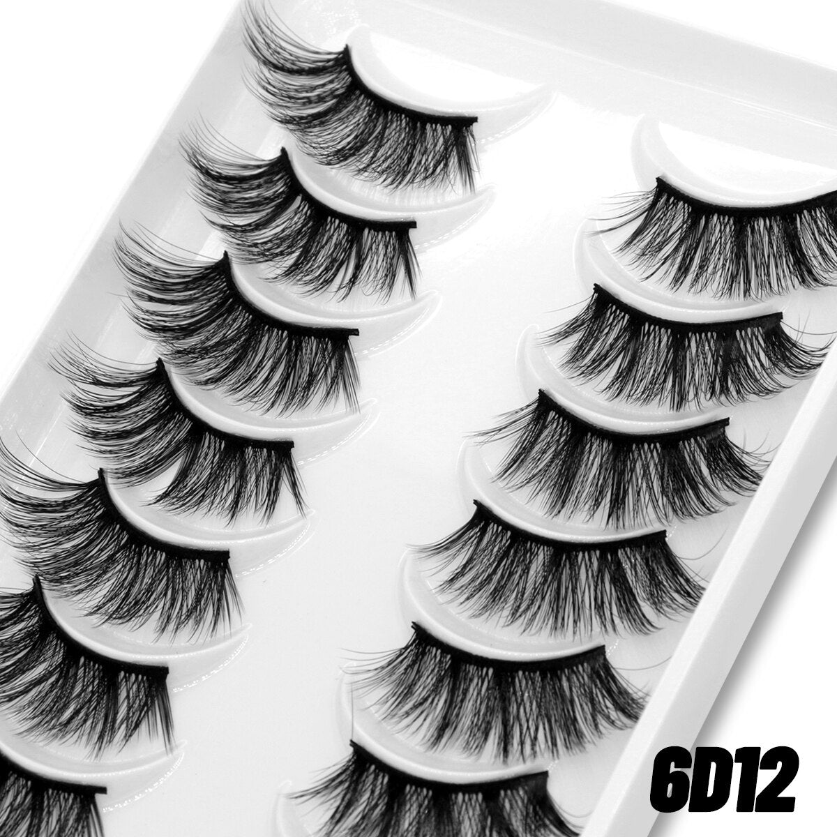 10pairs Clear Band Eye Lashes Mink Eyelashes Crisscross Transparent Band False Eyelashes Natural False Lashes