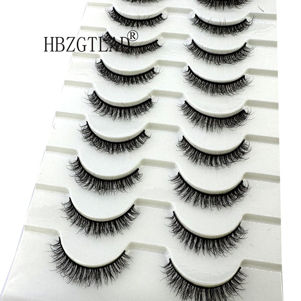 700Pairs Faux Mink Eyelashes 8-25mm Lashes Fluffy Messy 3D Mink Lashes Wholesale 700Pairs Natural False Eyelashes Extension