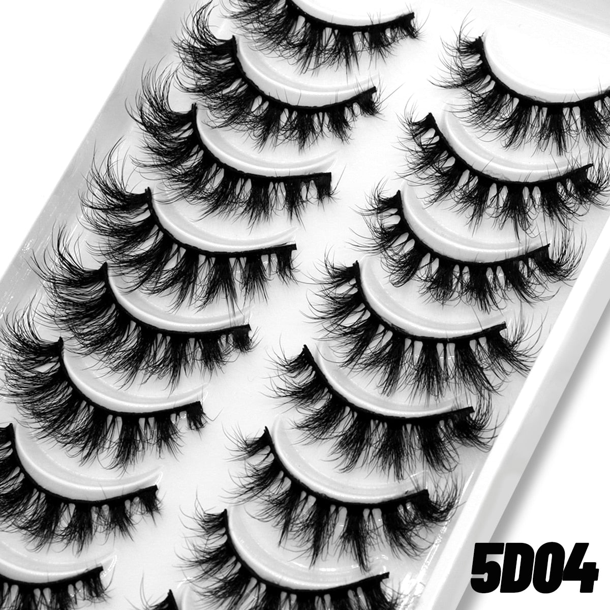 Natural Long 10 Pairs 3D Mink False Eyelashes Fake Lashes Mink Lashes Cat Eye lashes Short Eyelashes