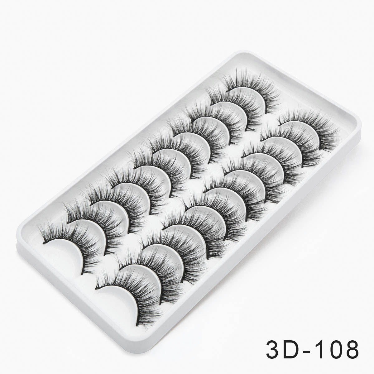 3/8/10pairs 6D Faux Mink Lashes Natural False Eyelashes Fluffy Fake Lashes Makeup Eyelash Extension