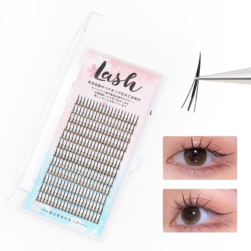 A Type Lash Cluster Extension Korean Manga False Eyelashes Cosplay Beauty Fairy Natural Eyelashes