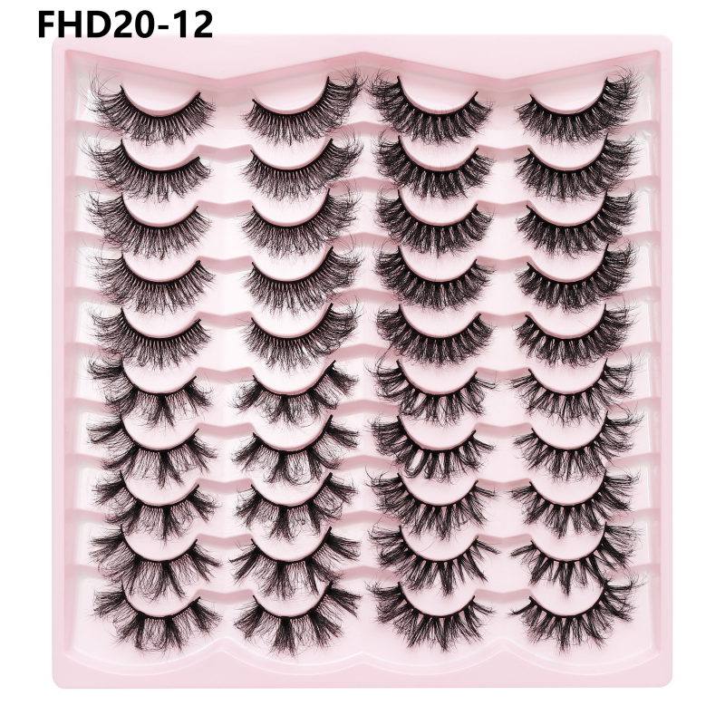 Russian Lash Strip Wispy Mink Lash Individual Eyelash Natural Eyelashes Fluffy Nagaraku False Eyelashes
