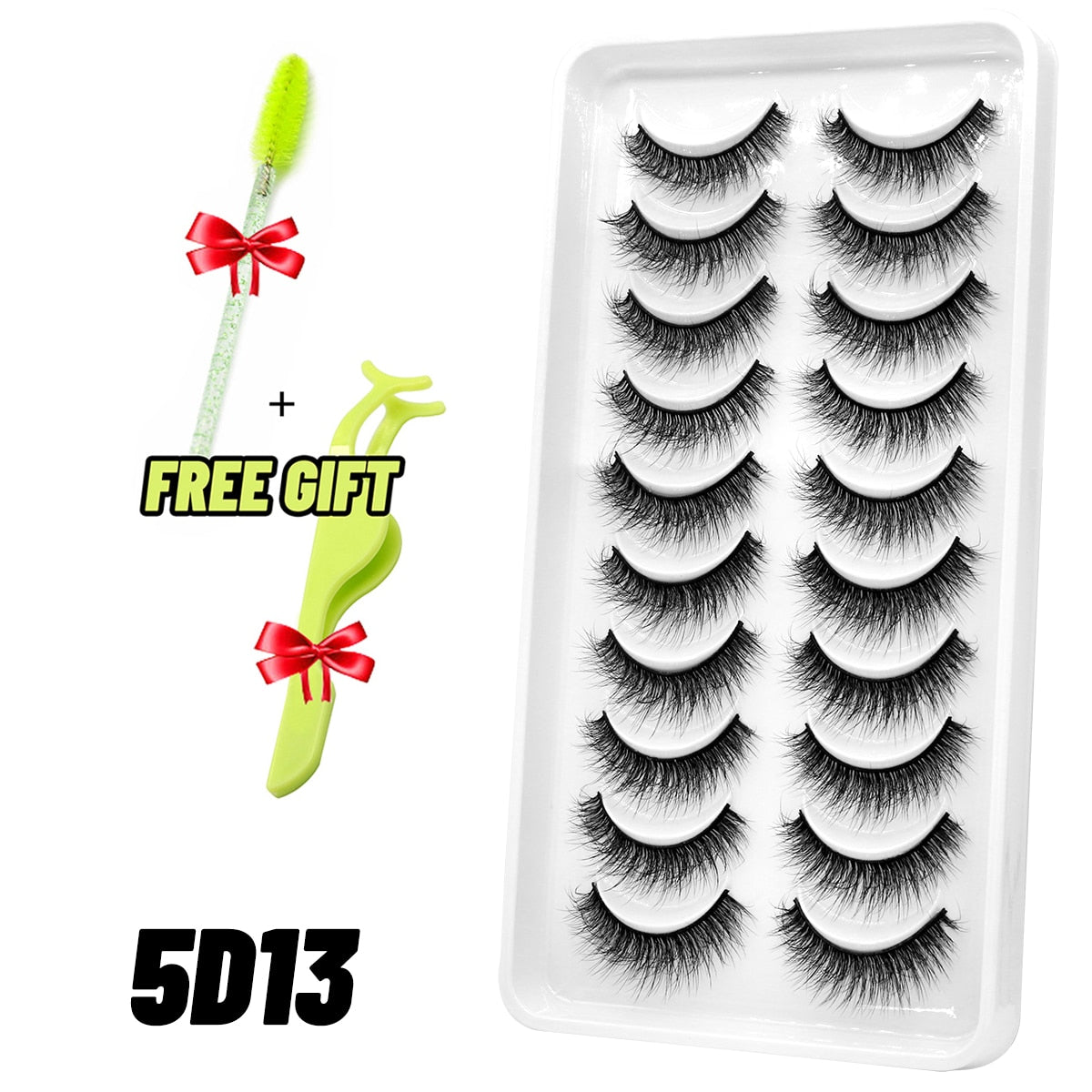 Eyelashes 5/7/10 pairs False Eyelashes Mink Lashes Faux Mink Fluffy Lash Soft Full Thick Wispy Eye Mink Lashes