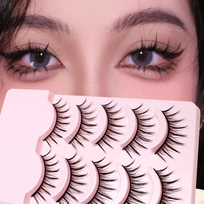 Natural False Eyelashes Extension Nude Look Eye Lashes Japanese Lashes Air Lashes