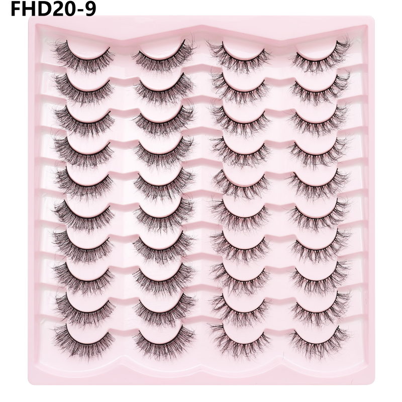 Russian Lash Strip Wispy Mink Lash Individual Eyelash Natural Eyelashes Fluffy Nagaraku False Eyelashes