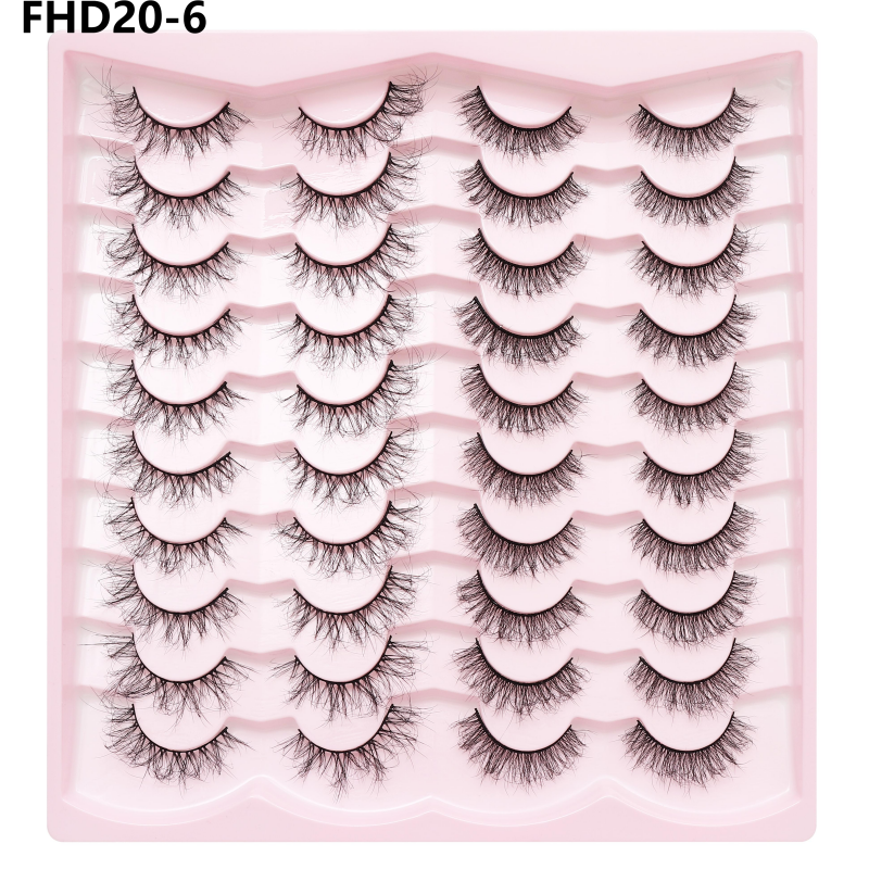 Russian Lash Strip Wispy Mink Lash Individual Eyelash Natural Eyelashes Fluffy Nagaraku False Eyelashes