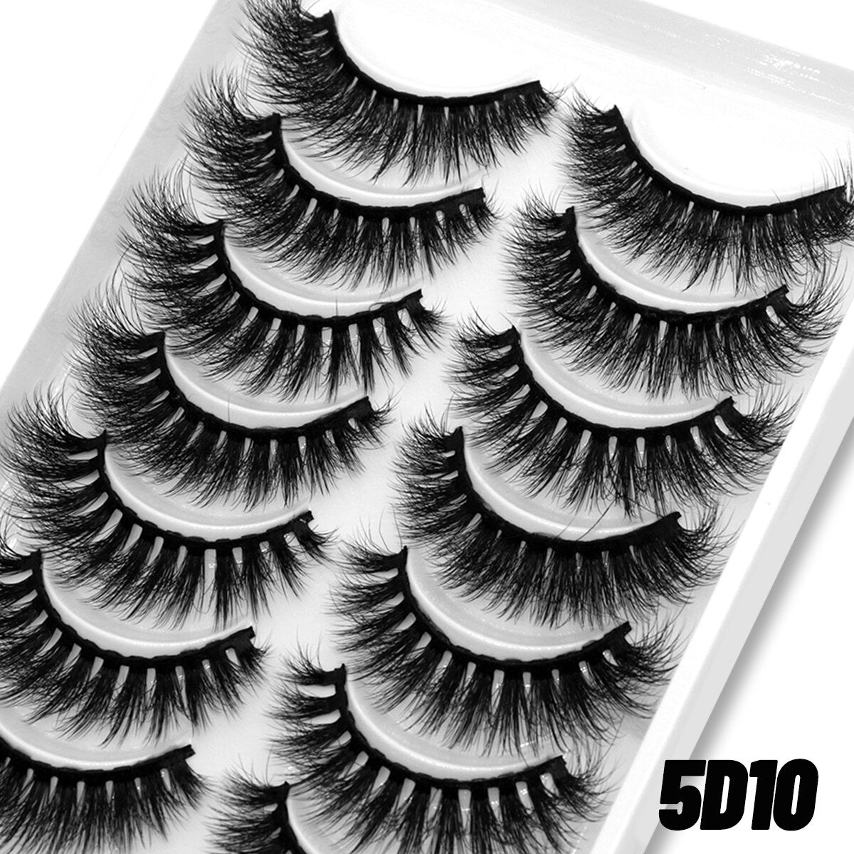 Natural Long 10 Pairs 3D Mink False Eyelashes Fake Lashes Mink Lashes Cat Eye lashes Short Eyelashes