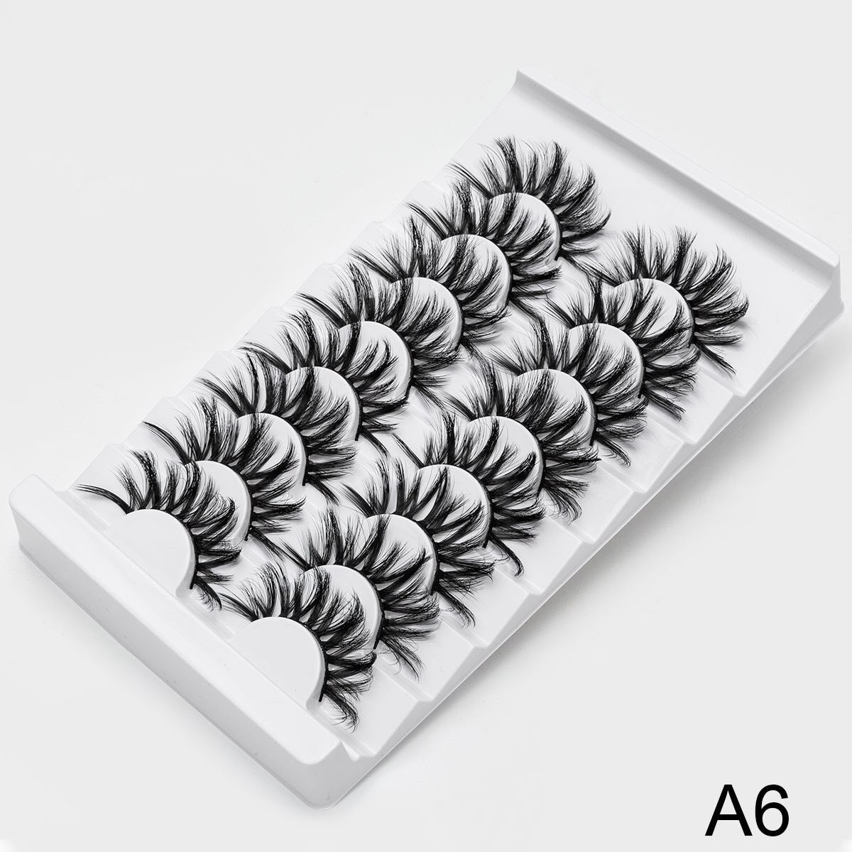 3/8/10pairs 6D Faux Mink Lashes Natural False Eyelashes Fluffy Fake Lashes Makeup Eyelash Extension