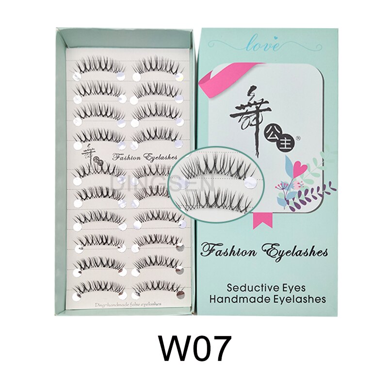 Manga Lashes 5/10 Pairs Natural Lashes False Eyelashes Little Devil Lashes Anime Lashes Full Strip Lashes Band