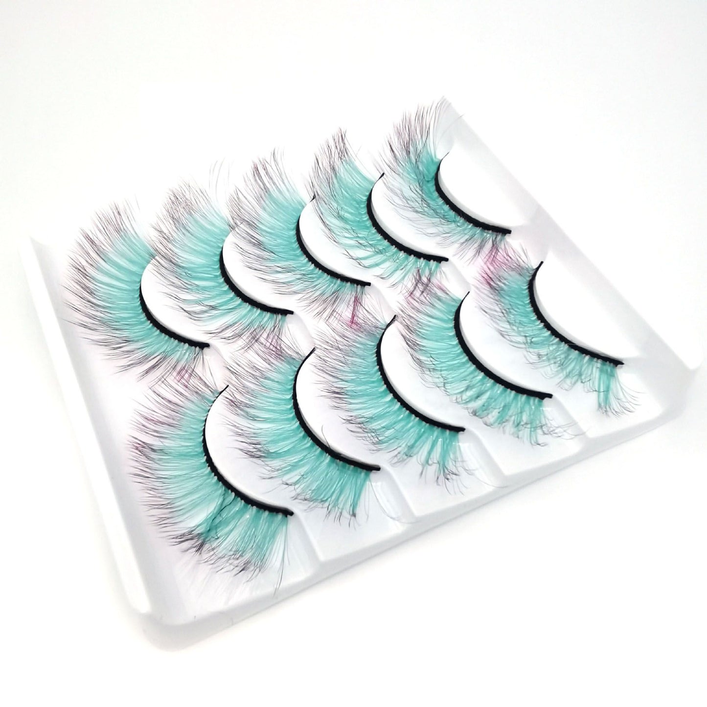 Gradient False Lashes Ombre Natural Long Colorful Eyelashes Fake LashColored Lashes