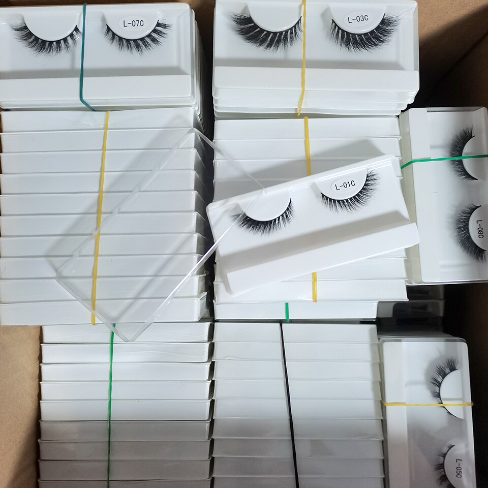 Cat Eye Lashes Faux Cils Cute Makeup 5/10/30/50 Pairs Lash Pack Natural Winged Short Mink Eyelashes Bundle