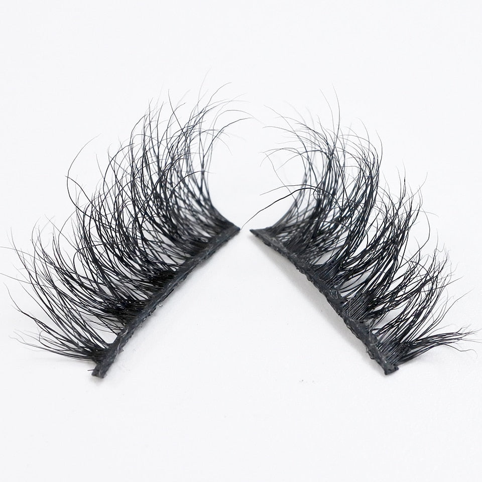 Cat Eye Lashes 3d Real Mink Short Natural Eyelashes Wispy Half Lashes Fake Eyelashes