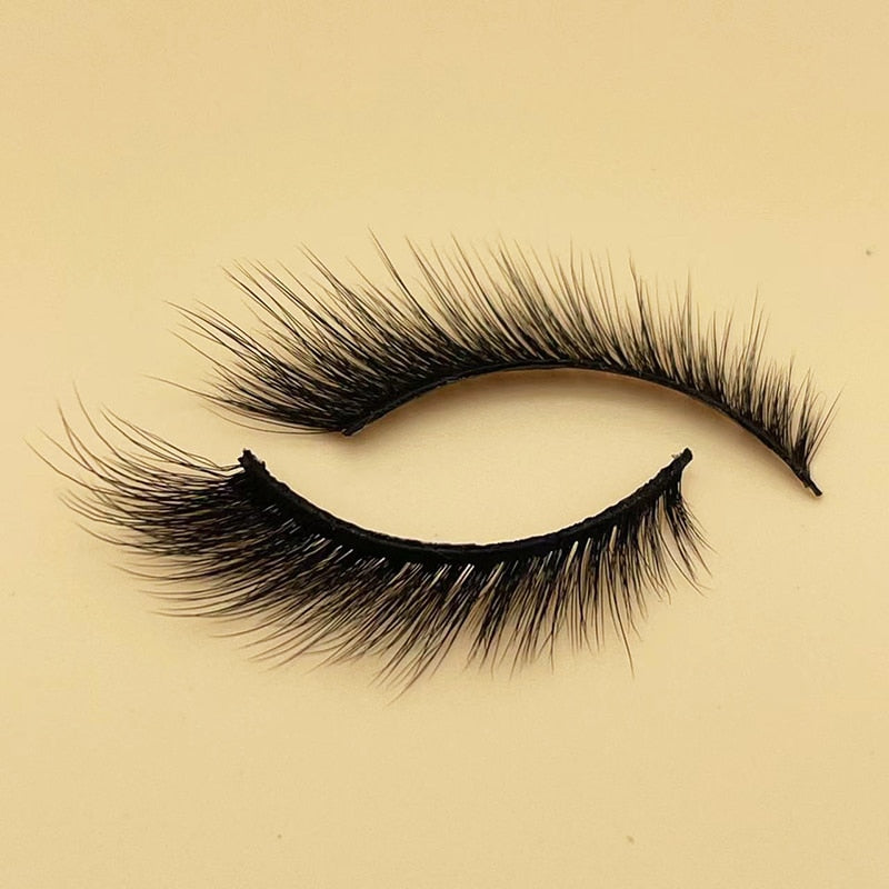4/5Pair False Eyelashes Handmade Mink Cross Long 3D Winged Eyelash End Eye Elongated Lash Extension Natural