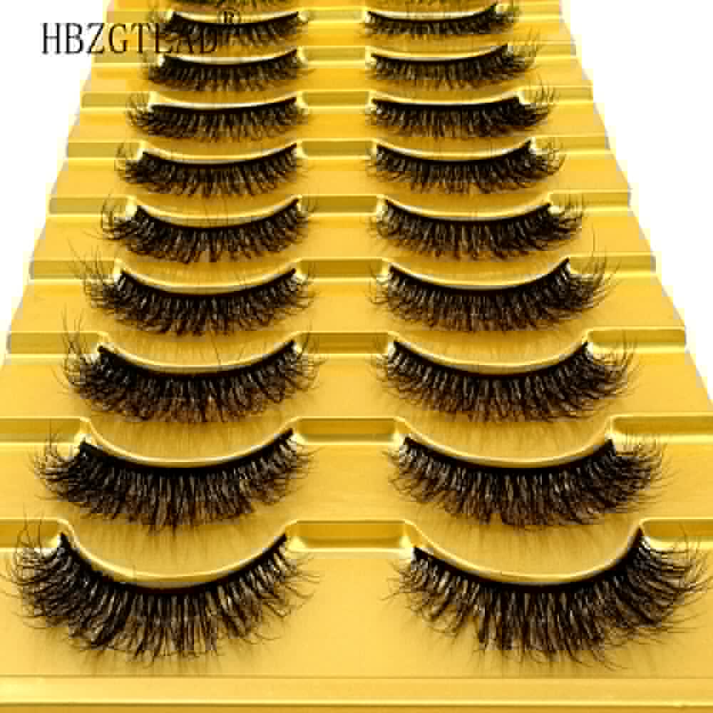 10 Pairs Natural False Eyelashes Fake Lashes Long Makeup 3d Mink Lashes Extension Eyelash Mink Eyelashes