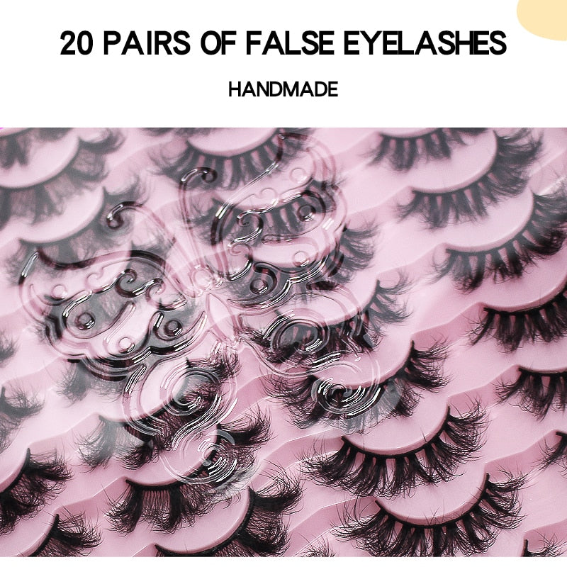 Russian Lash Strip Wispy Mink Lash Individual Eyelash Natural Eyelashes Fluffy Nagaraku False Eyelashes