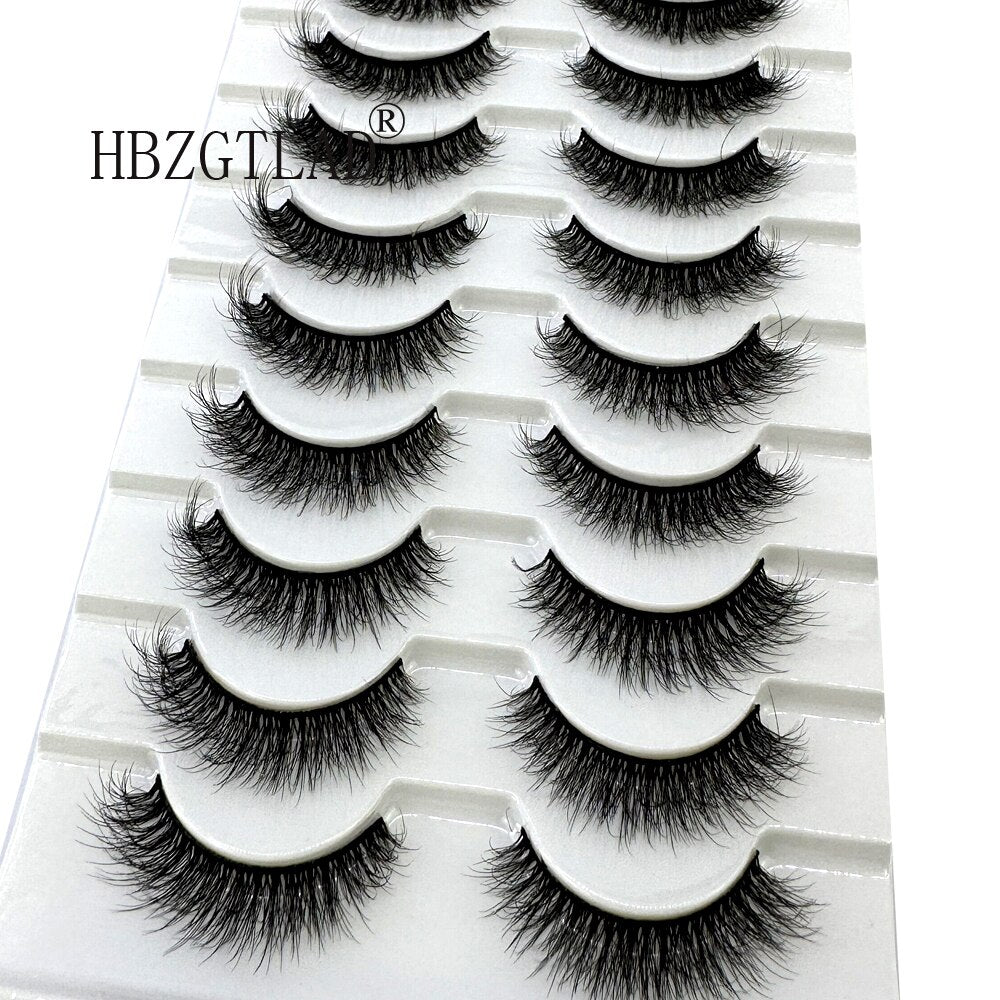 700Pairs Faux Mink Eyelashes 8-25mm Lashes Fluffy Messy 3D Mink Lashes Wholesale 700Pairs Natural False Eyelashes Extension