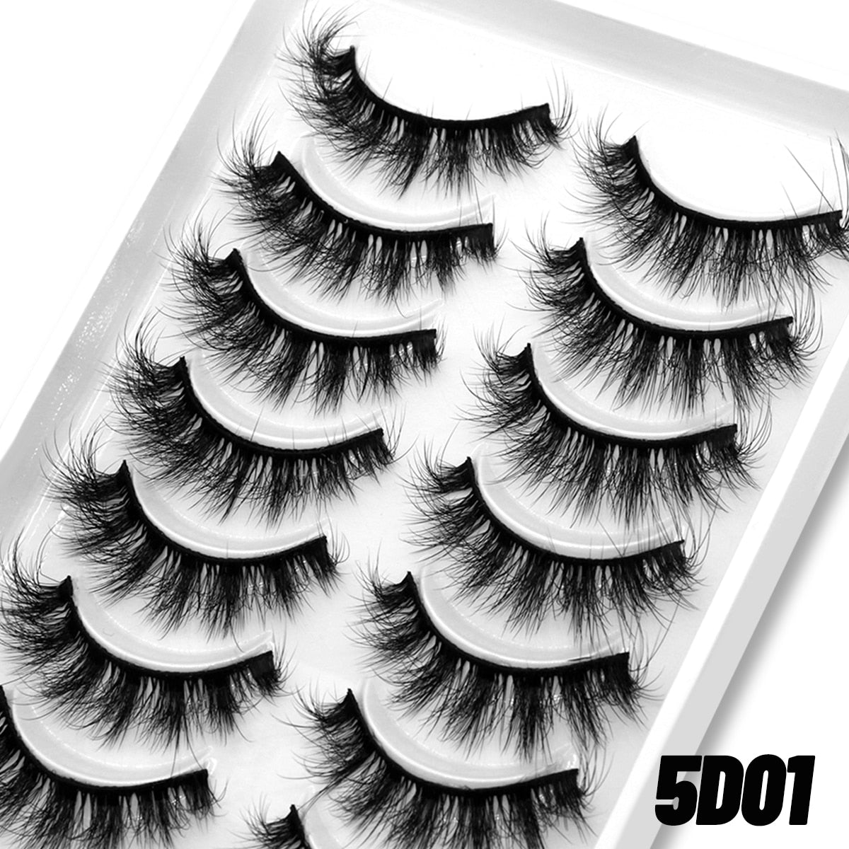 Natural Long 10 Pairs 3D Mink False Eyelashes Fake Lashes Mink Lashes Cat Eye lashes Short Eyelashes