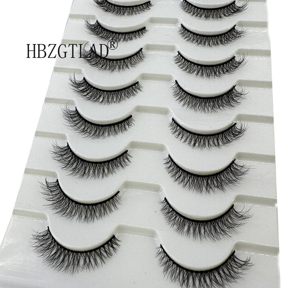 700Pairs Faux Mink Eyelashes 8-25mm Lashes Fluffy Messy 3D Mink Lashes Wholesale 700Pairs Natural False Eyelashes Extension