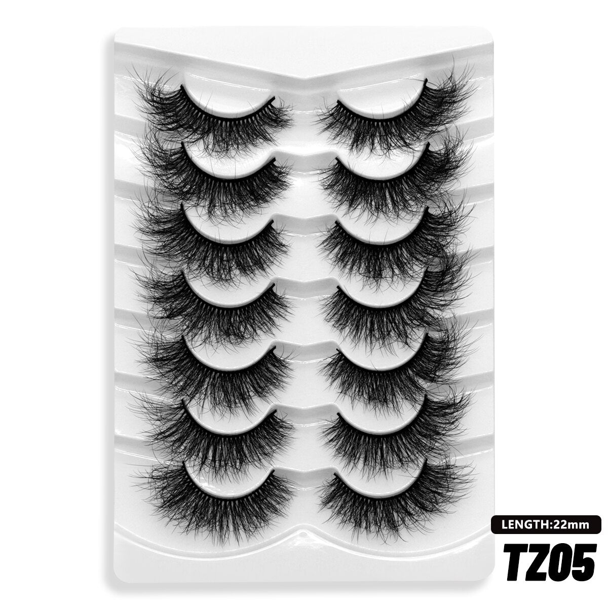 5/7 Pairs Eyelashes Long Lasting Fluffy Wispy Natural Mink Lashes Dramatic Volume lashes Extension Thick Long