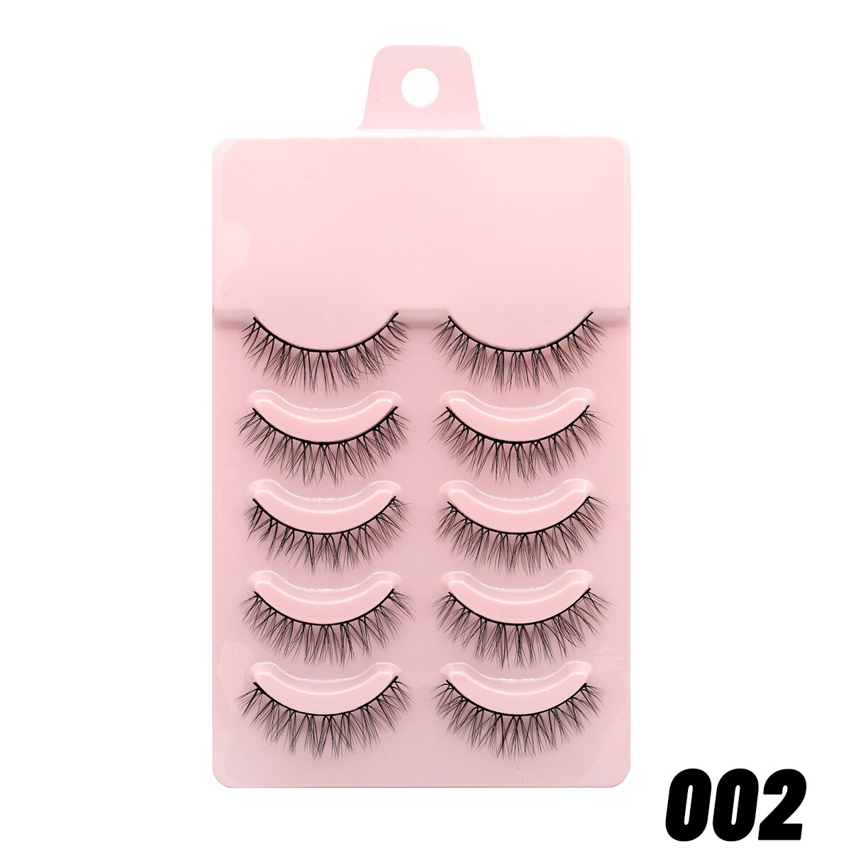 Natural Lashes 5pairs Eyelashes Cosplay 3D Faux Mink Eyelash Wispy Fluffy Soft Extension Hand Made Fake Lash