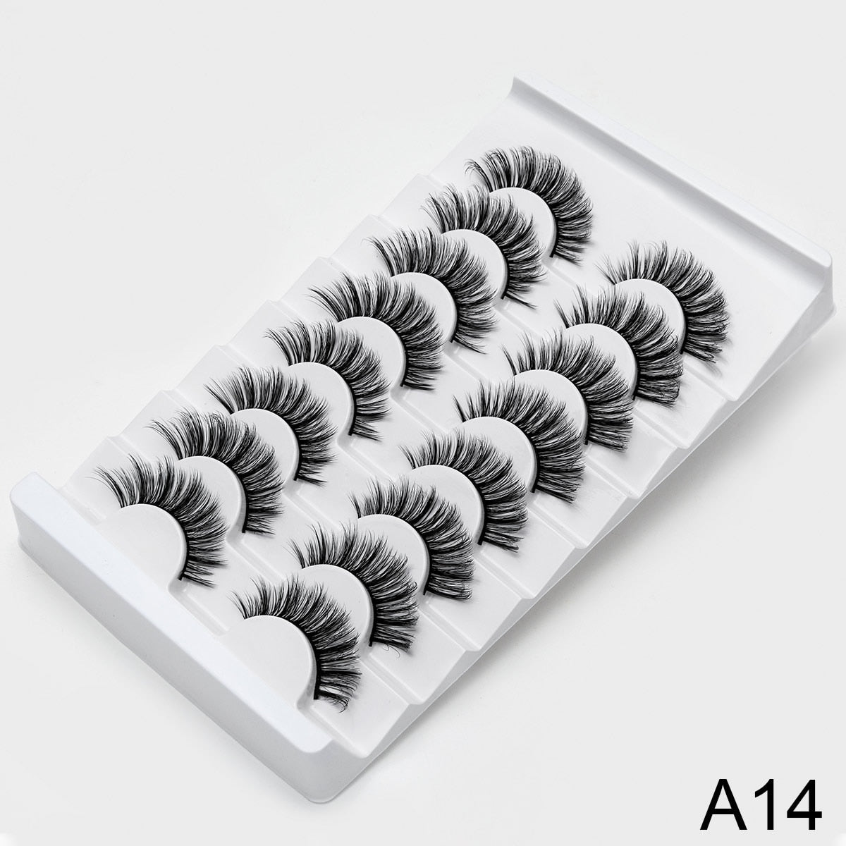 3/8/10pairs 6D Faux Mink Lashes Natural False Eyelashes Fluffy Fake Lashes Makeup Eyelash Extension