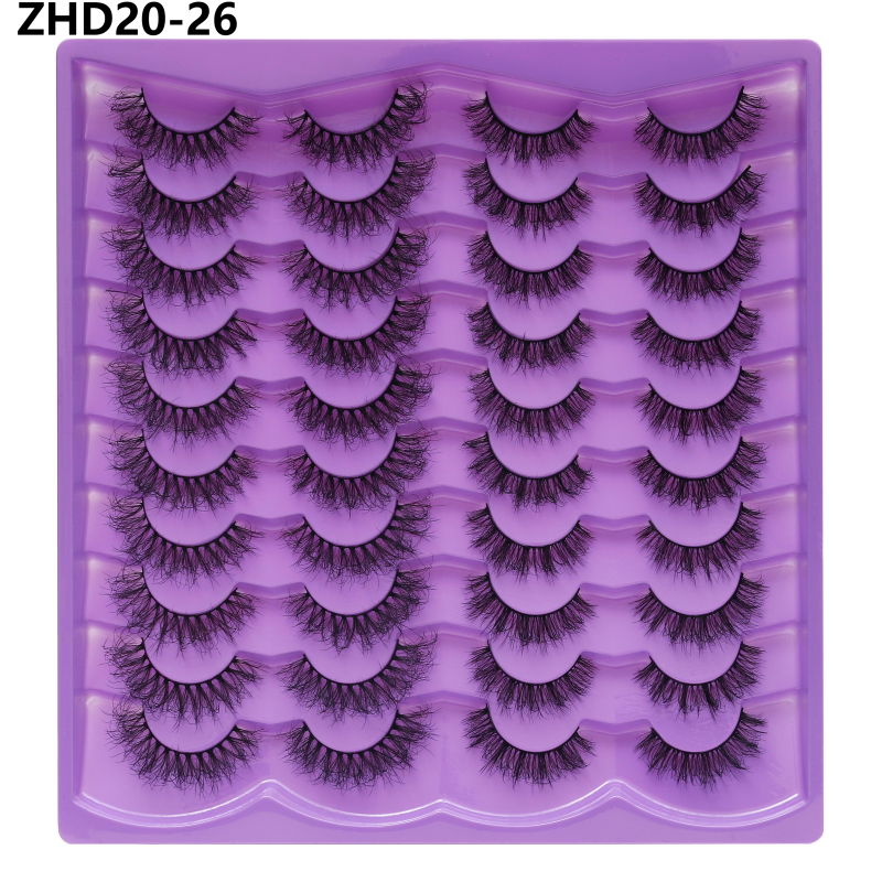Russian Lash Strip Wispy Mink Lash Individual Eyelash Natural Eyelashes Fluffy Nagaraku False Eyelashes