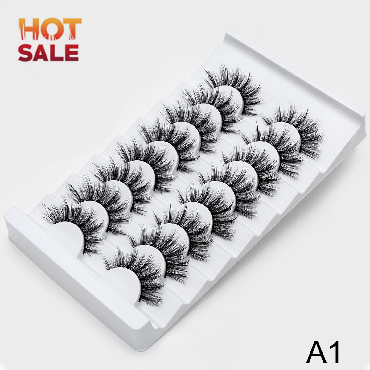 3/8/10pairs 6D Faux Mink Lashes Natural False Eyelashes Fluffy Fake Lashes Makeup Eyelash Extension