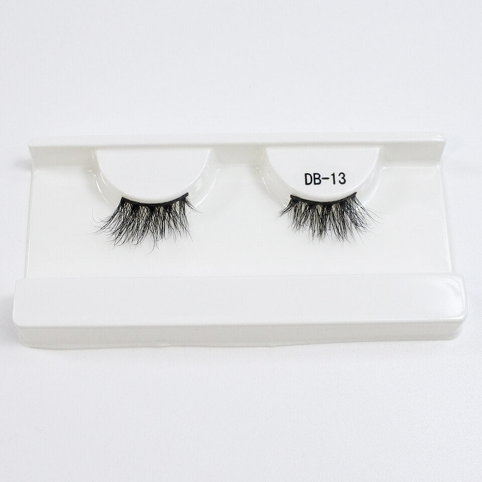 Cat Eye Lashes 3d Real Mink Short Natural Eyelashes Wispy Half Lashes Fake Eyelashes