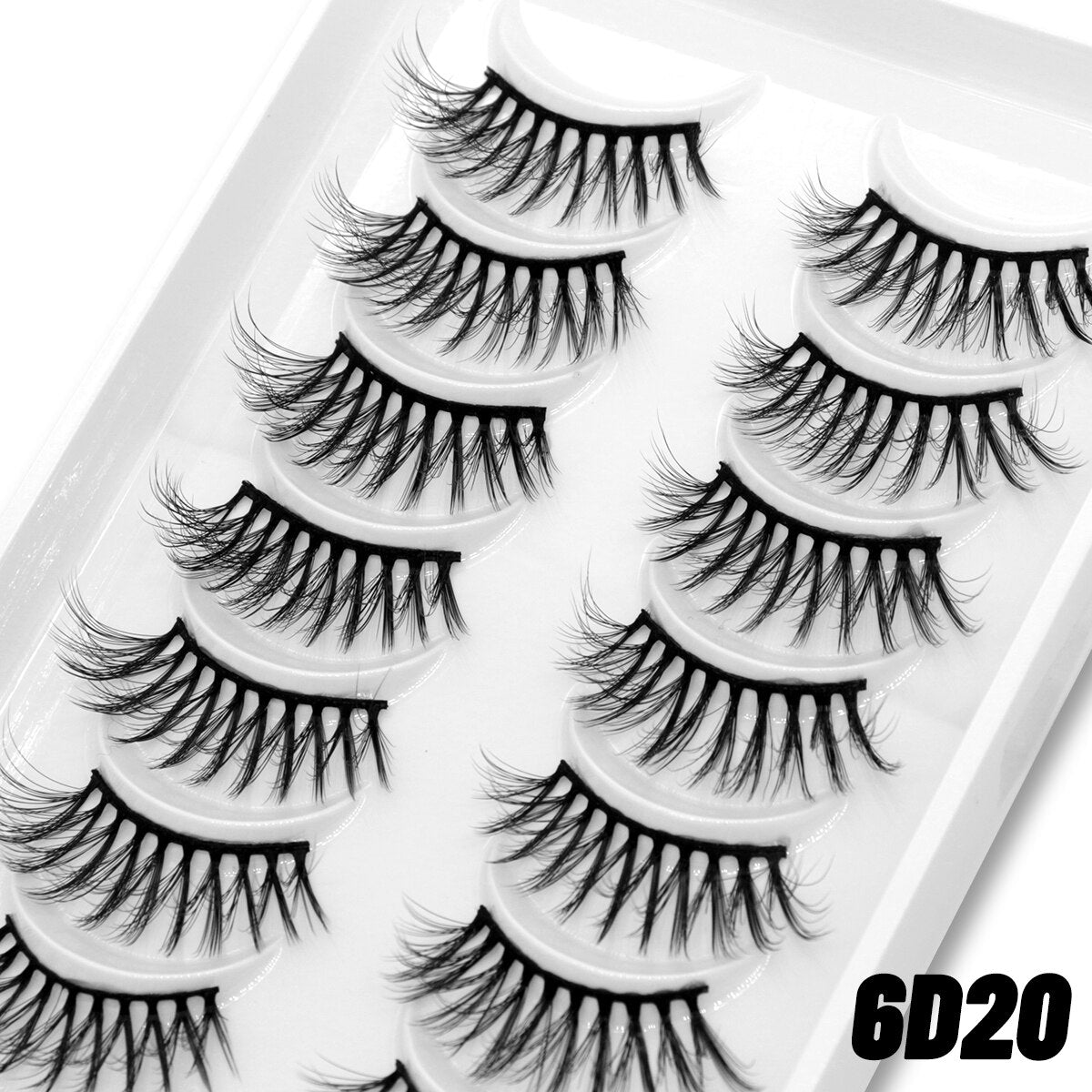 10pairs Clear Band Eye Lashes Mink Eyelashes Crisscross Transparent Band False Eyelashes Natural False Lashes