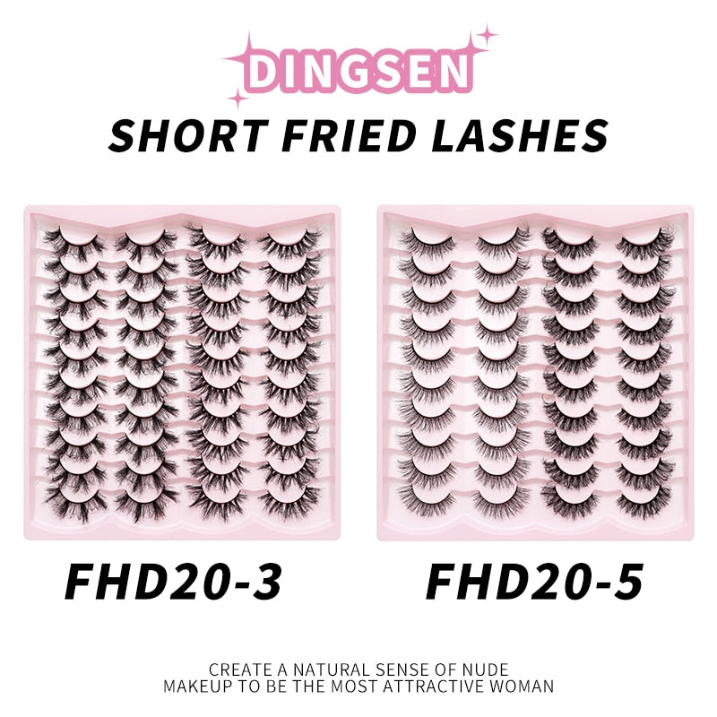 Russian Lash Strip Wispy Mink Lash Individual Eyelash Natural Eyelashes Fluffy Nagaraku False Eyelashes