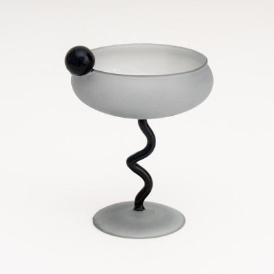 Wine Glass IG Jelly Beans Twist Goblet Frosted Glass Cup Cereal Bowl Glasses Champagne Glass