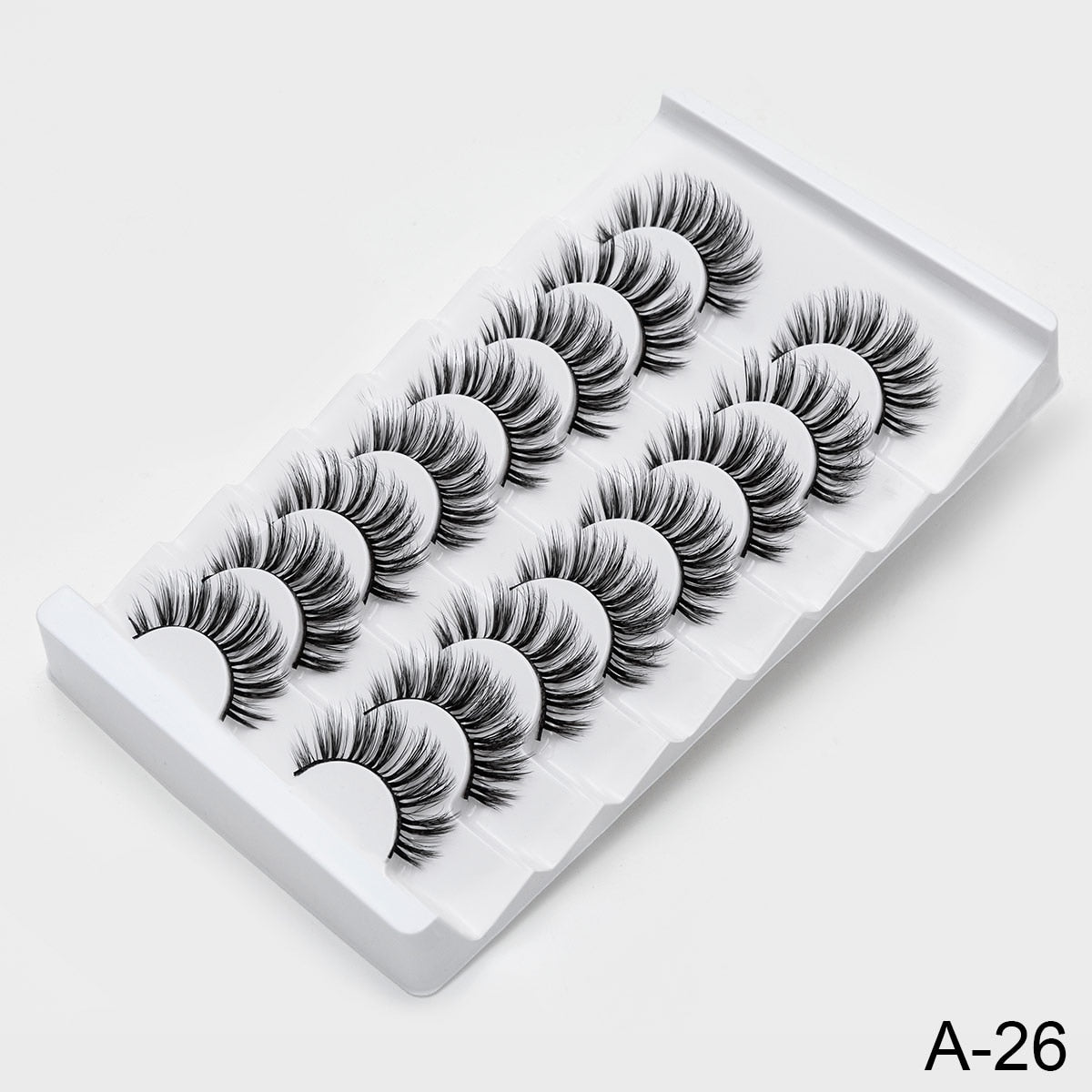 3/8/10pairs 6D Faux Mink Lashes Natural False Eyelashes Fluffy Fake Lashes Makeup Eyelash Extension