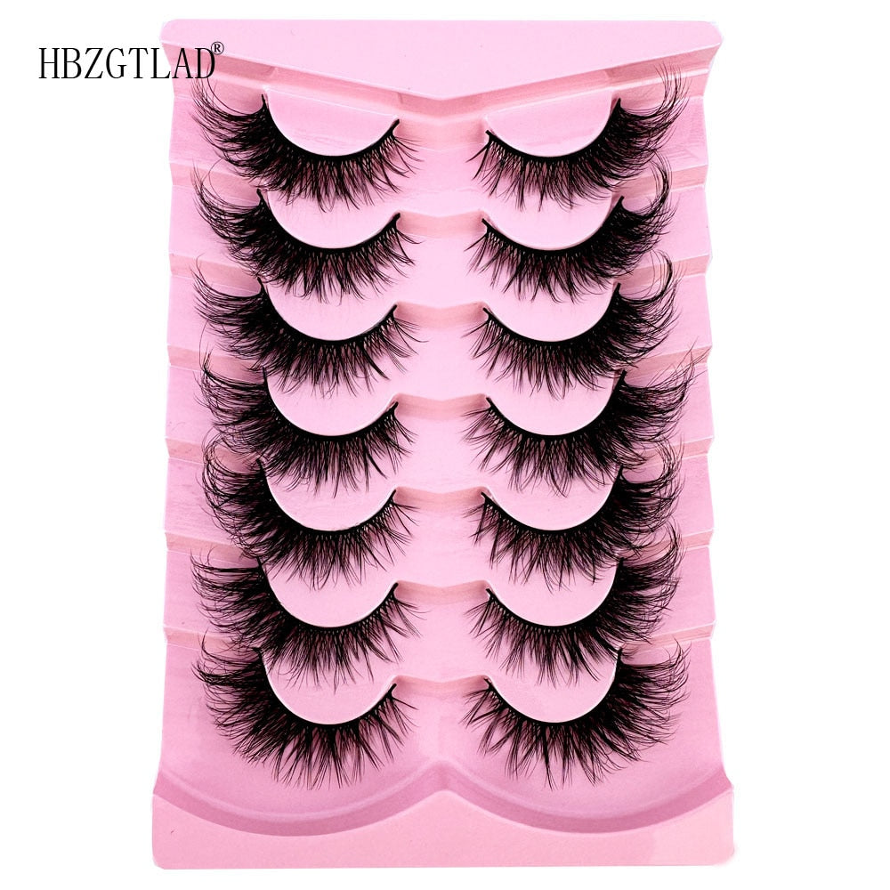 Cat eye Lashes 5d False Mink Eyelashes Long Lasting Fluffy Crossed Lashes Dramatic Volume lashes Extension Thick Crossed