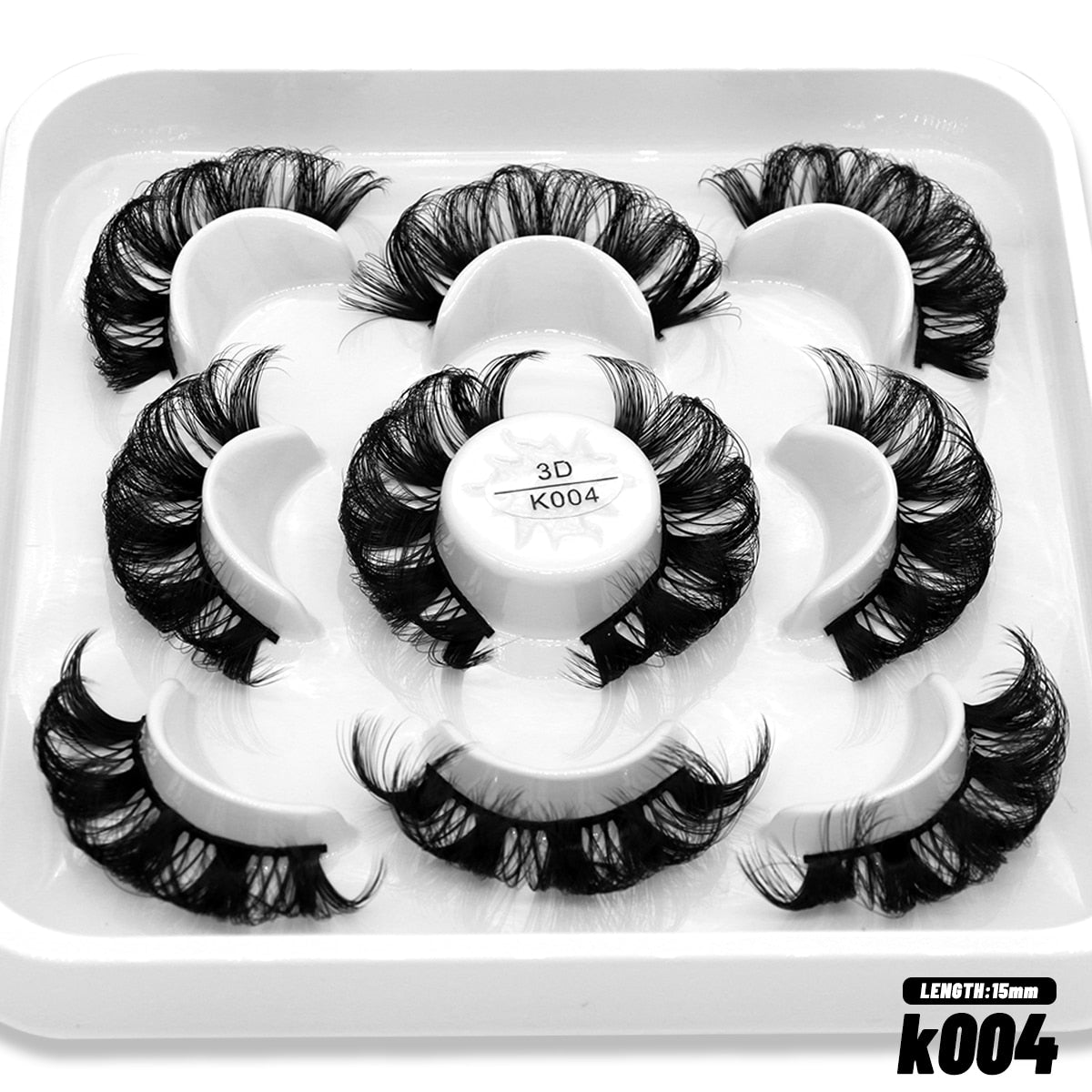 DD Curl Lashes 10 pairs Russian Strip Lashes 3D Mink Eyelashes Natural Long Reusable Fluffy eyelashes