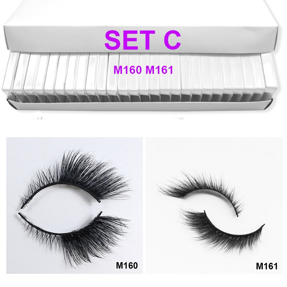 Cat Eye Lashes Faux Cils Cute Makeup 5/10/30/50 Pairs Lash Pack Natural Winged Short Mink Eyelashes Bundle