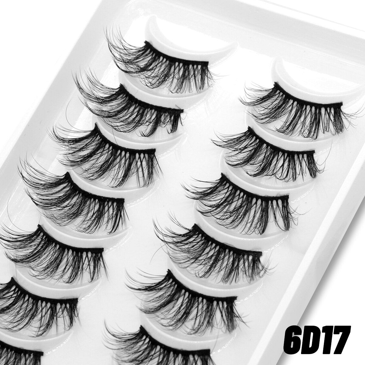10pairs Clear Band Eye Lashes Mink Eyelashes Crisscross Transparent Band False Eyelashes Natural False Lashes