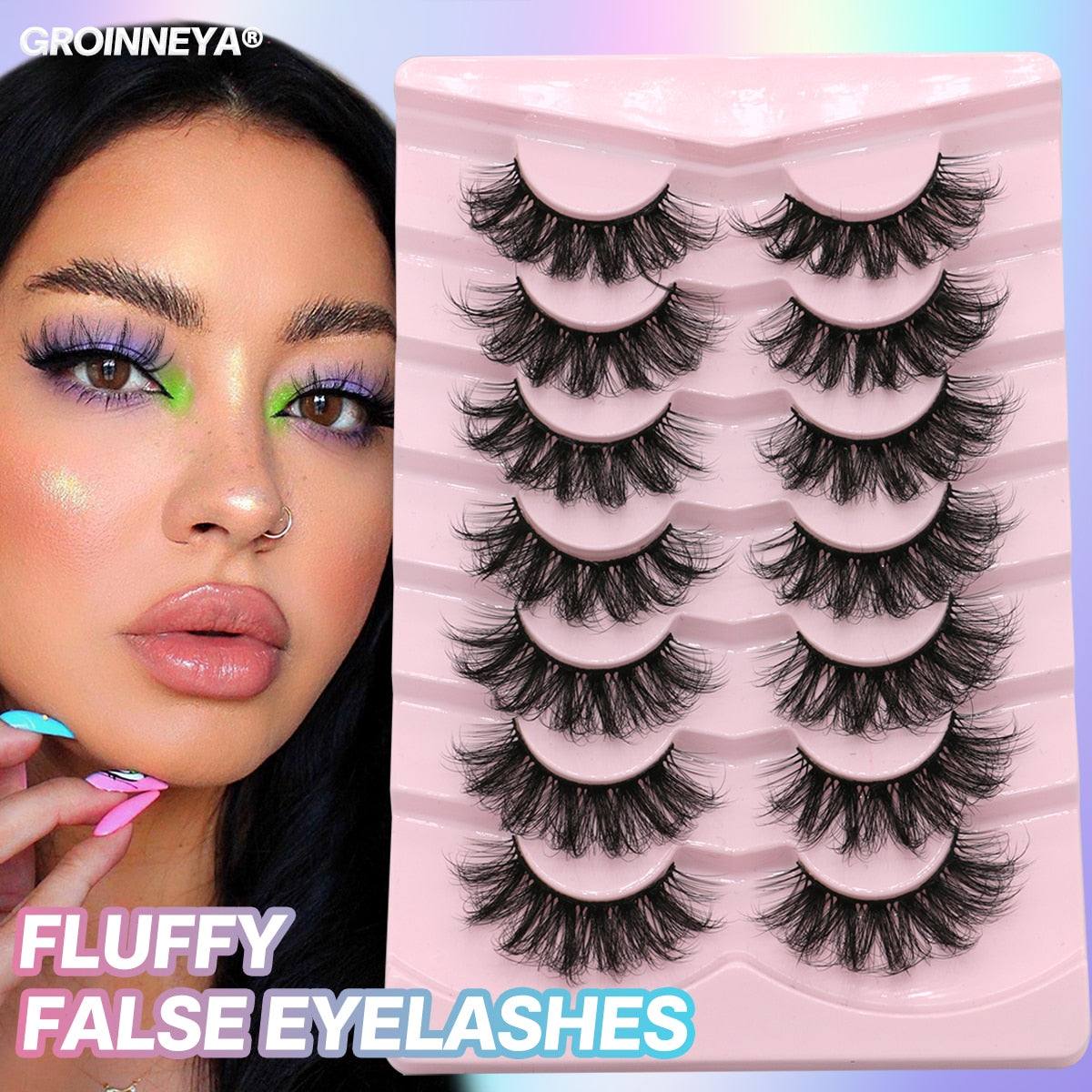 5/7 Eyelashes 3D Mink Lashes Long Lashes Natural Volume False Eyelash