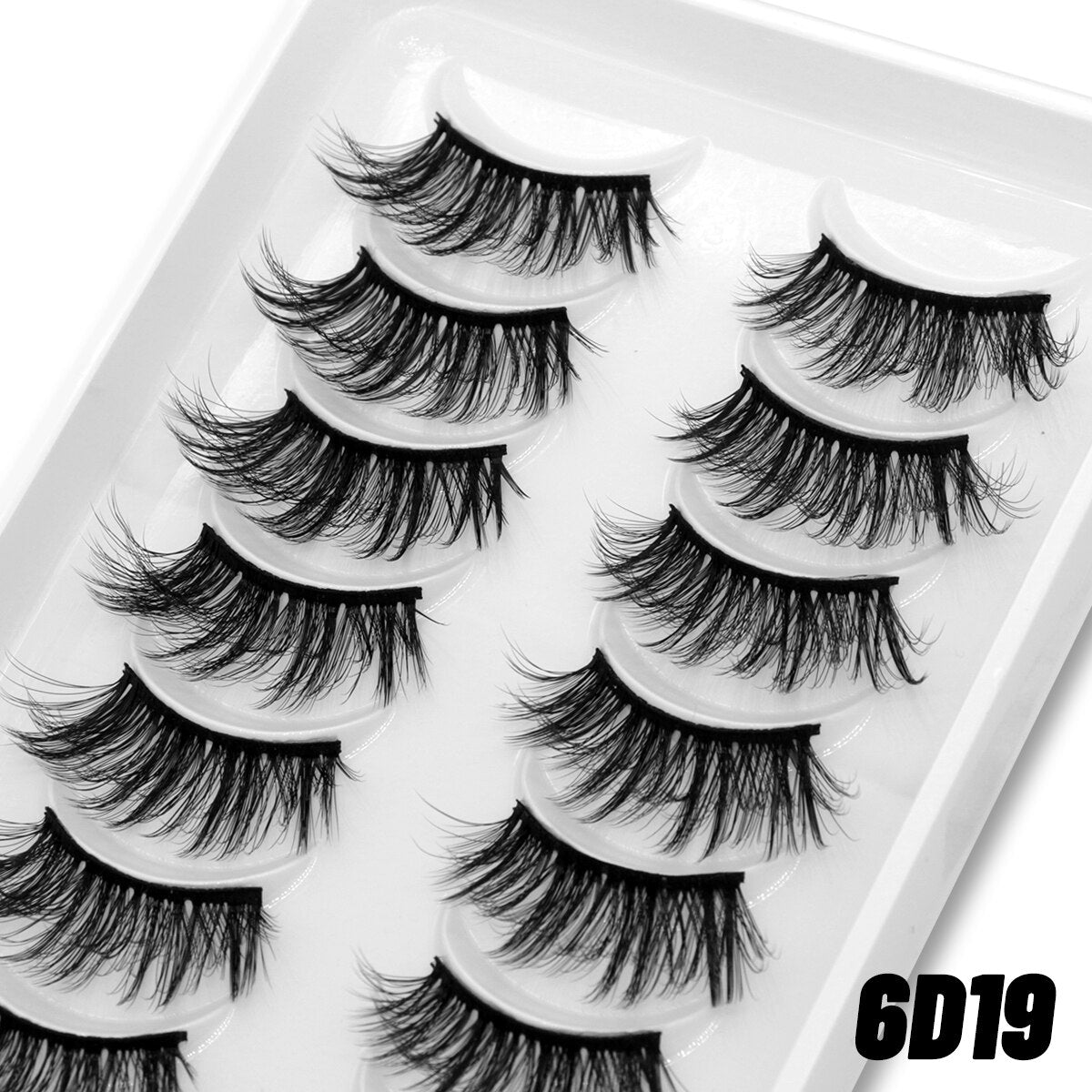10pairs Clear Band Eye Lashes Mink Eyelashes Crisscross Transparent Band False Eyelashes Natural False Lashes