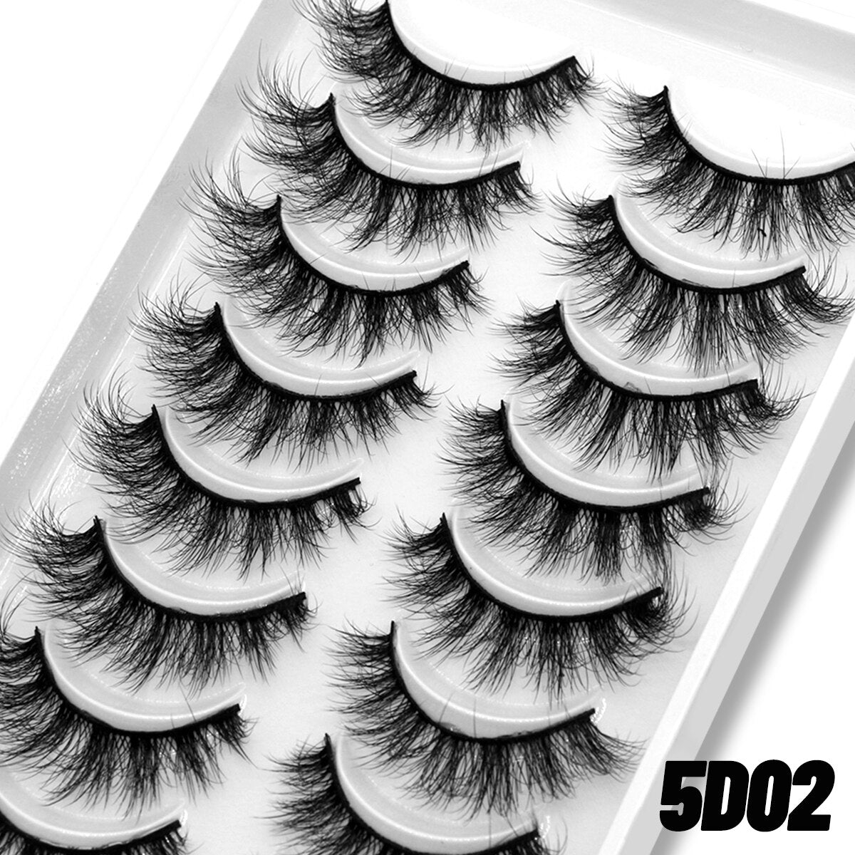 Natural Long 10 Pairs 3D Mink False Eyelashes Fake Lashes Mink Lashes Cat Eye lashes Short Eyelashes