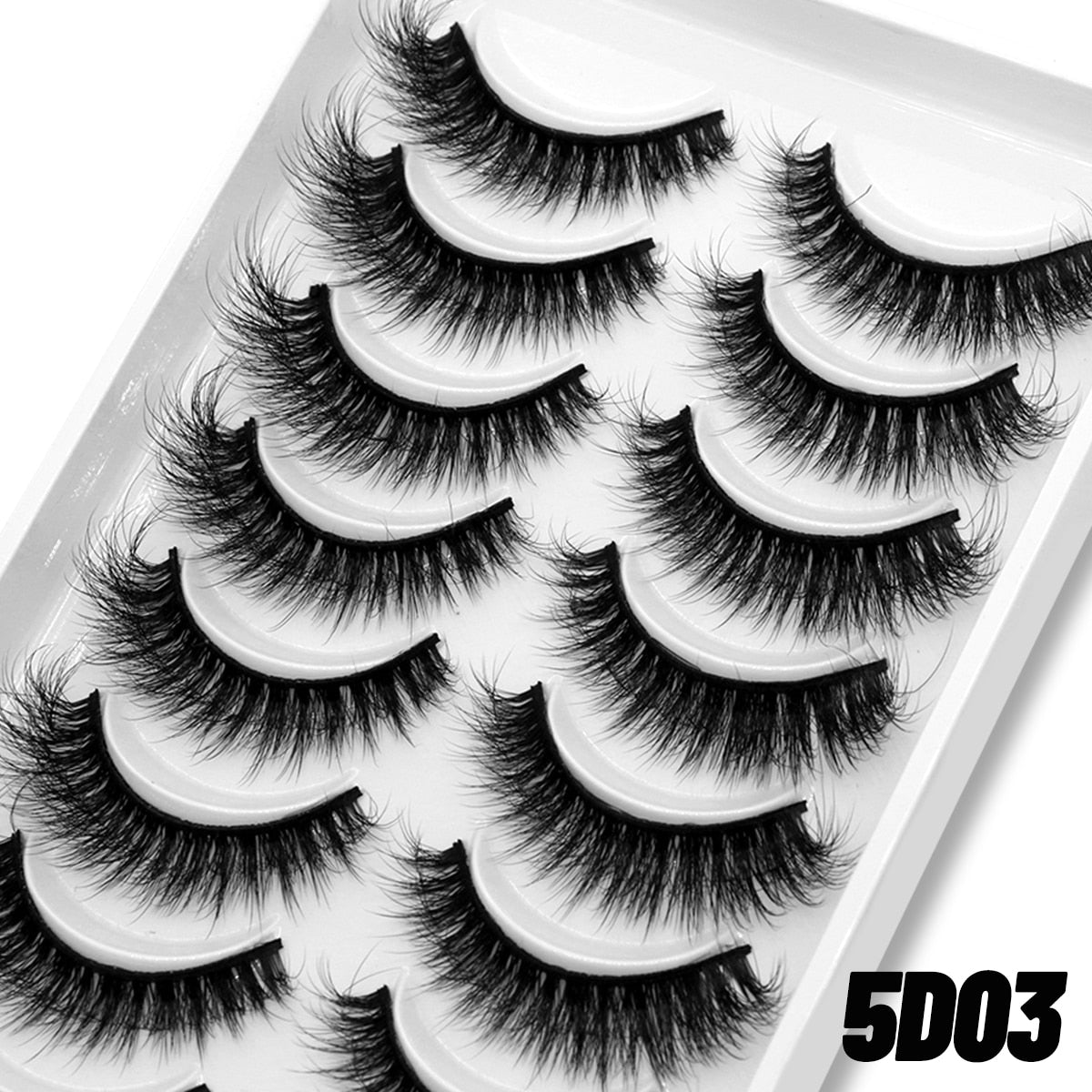 Natural Long 10 Pairs 3D Mink False Eyelashes Fake Lashes Mink Lashes Cat Eye lashes Short Eyelashes