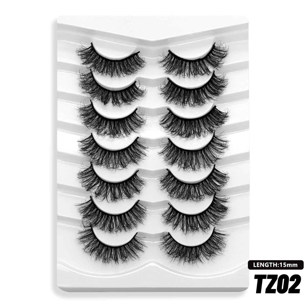 5/7 Pairs Eyelashes Long Lasting Fluffy Wispy Natural Mink Lashes Dramatic Volume lashes Extension Thick Long