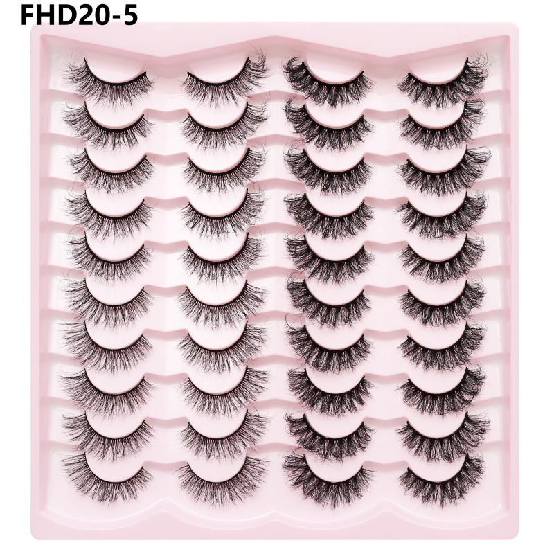 Russian Lash Strip Wispy Mink Lash Individual Eyelash Natural Eyelashes Fluffy Nagaraku False Eyelashes