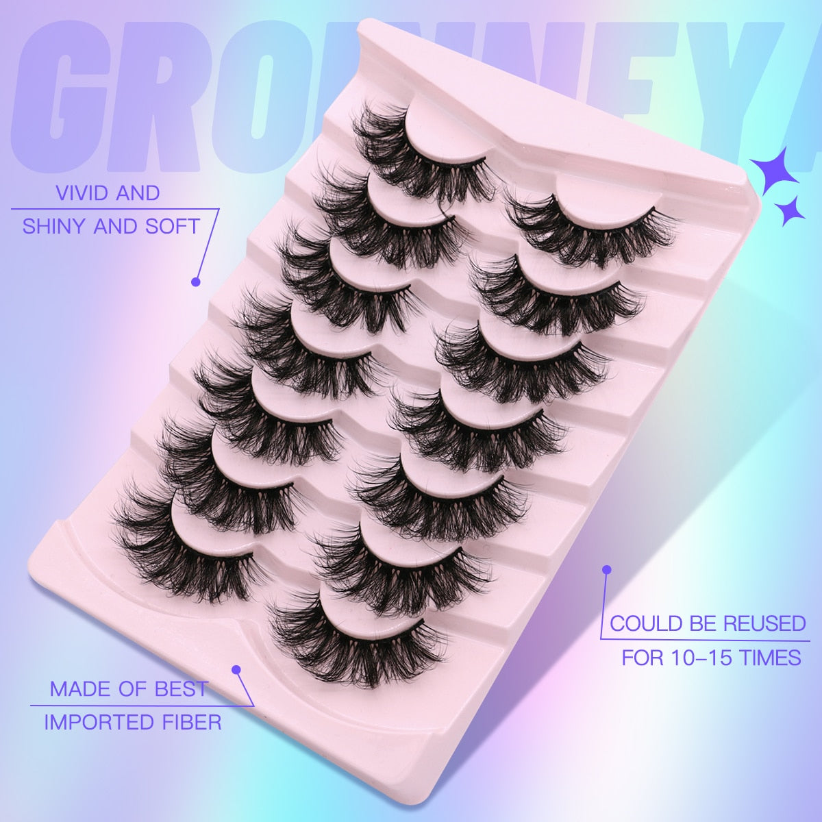 5/7 Eyelashes 3D Mink Lashes Long Lashes Natural Volume False Eyelash