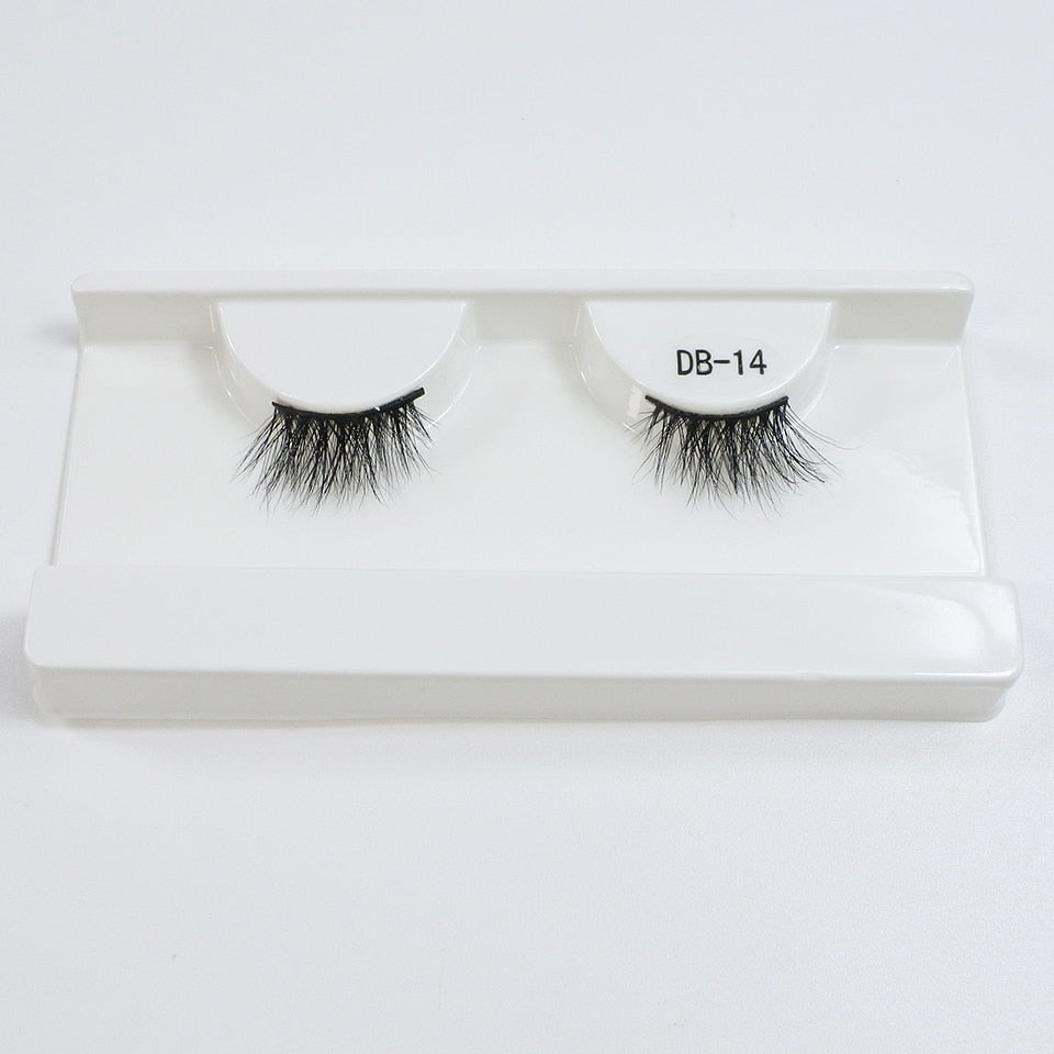 Cat Eye Lashes 3d Real Mink Short Natural Eyelashes Wispy Half Lashes Fake Eyelashes