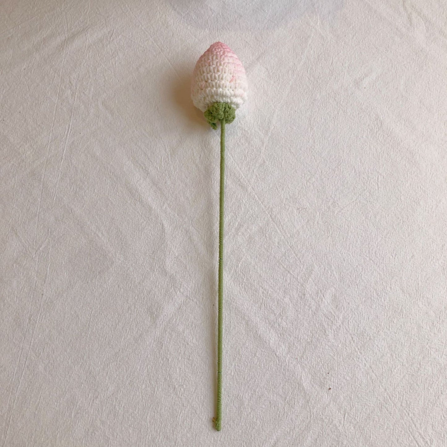 Finished Hand Knit Crochet Forget Me Not Flowers Handmade Flower Bouquet Home Decoration